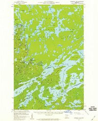 Basswood Lake Minnesota Historical topographic map, 1:62500 scale, 15 X 15 Minute, Year 1957