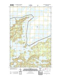 Basswood Lake East Minnesota Historical topographic map, 1:24000 scale, 7.5 X 7.5 Minute, Year 2013