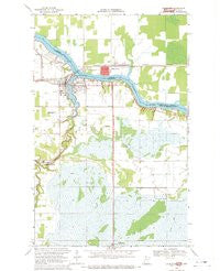 Baudette Minnesota Historical topographic map, 1:24000 scale, 7.5 X 7.5 Minute, Year 1968