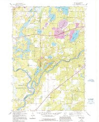 Baxter Minnesota Historical topographic map, 1:24000 scale, 7.5 X 7.5 Minute, Year 1954