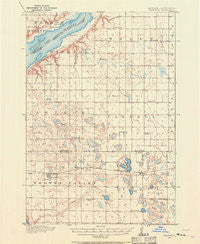 Beardsley Minnesota Historical topographic map, 1:62500 scale, 15 X 15 Minute, Year 1916