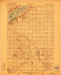 Beardsley Minnesota Historical topographic map, 1:62500 scale, 15 X 15 Minute, Year 1918