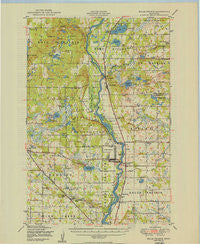 Belle Prairie Minnesota Historical topographic map, 1:62500 scale, 15 X 15 Minute, Year 1950