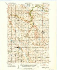 Bellingham Minnesota Historical topographic map, 1:62500 scale, 15 X 15 Minute, Year 1953
