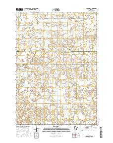Bernadotte Minnesota Current topographic map, 1:24000 scale, 7.5 X 7.5 Minute, Year 2016