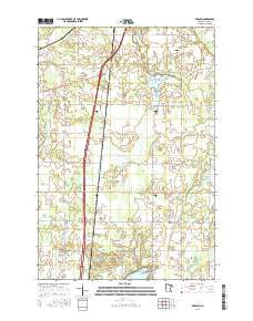 Beroun Minnesota Current topographic map, 1:24000 scale, 7.5 X 7.5 Minute, Year 2016