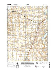 Bigelow Minnesota Current topographic map, 1:24000 scale, 7.5 X 7.5 Minute, Year 2016