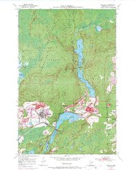 Biwabik Minnesota Historical topographic map, 1:24000 scale, 7.5 X 7.5 Minute, Year 1950