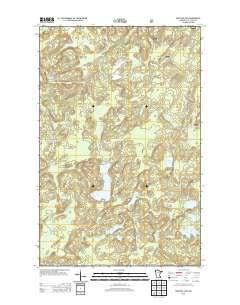 Bootleg Lake Minnesota Historical topographic map, 1:24000 scale, 7.5 X 7.5 Minute, Year 2013