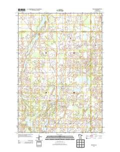 Braham Minnesota Historical topographic map, 1:24000 scale, 7.5 X 7.5 Minute, Year 2013