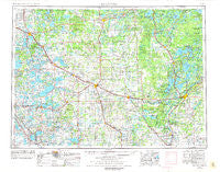 Brainerd Minnesota Historical topographic map, 1:250000 scale, 1 X 2 Degree, Year 1953