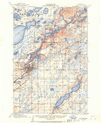 Brainerd Minnesota Historical topographic map, 1:62500 scale, 15 X 15 Minute, Year 1915