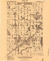 Bridgie Minnesota Historical topographic map, 1:62500 scale, 15 X 15 Minute, Year 1919