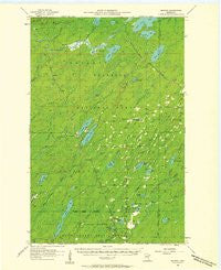 Brimson Minnesota Historical topographic map, 1:62500 scale, 15 X 15 Minute, Year 1957