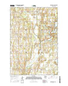 Browerville NE Minnesota Current topographic map, 1:24000 scale, 7.5 X 7.5 Minute, Year 2016