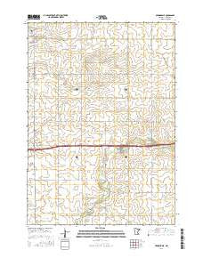 Brownsdale Minnesota Current topographic map, 1:24000 scale, 7.5 X 7.5 Minute, Year 2016