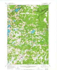 Bruno Minnesota Historical topographic map, 1:62500 scale, 15 X 15 Minute, Year 1962