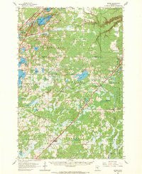 Bruno Minnesota Historical topographic map, 1:62500 scale, 15 X 15 Minute, Year 1962