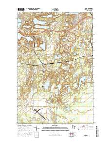 Buhl Minnesota Current topographic map, 1:24000 scale, 7.5 X 7.5 Minute, Year 2016
