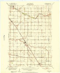 Campbell Minnesota Historical topographic map, 1:62500 scale, 15 X 15 Minute, Year 1951