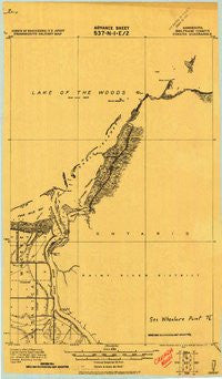 Canada Minnesota Historical topographic map, 1:62500 scale, 15 X 15 Minute, Year 1919