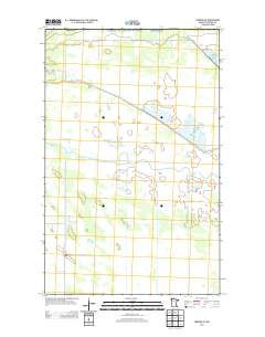 Caribou NE Minnesota Historical topographic map, 1:24000 scale, 7.5 X 7.5 Minute, Year 2013