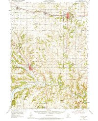 Chatfield Minnesota Historical topographic map, 1:62500 scale, 15 X 15 Minute, Year 1954