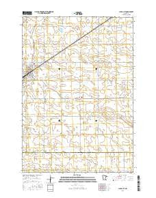 Clara City Minnesota Current topographic map, 1:24000 scale, 7.5 X 7.5 Minute, Year 2016