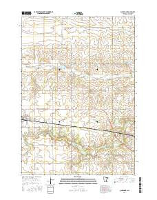 Claremont Minnesota Current topographic map, 1:24000 scale, 7.5 X 7.5 Minute, Year 2016