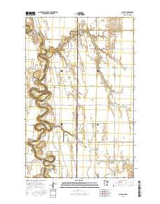 Climax Minnesota Current topographic map, 1:24000 scale, 7.5 X 7.5 Minute, Year 2016