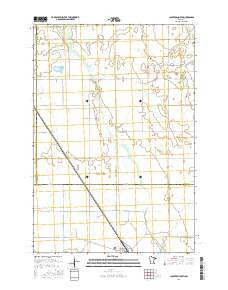 Clontarf North Minnesota Current topographic map, 1:24000 scale, 7.5 X 7.5 Minute, Year 2016