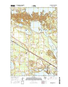 Cohasset West Minnesota Current topographic map, 1:24000 scale, 7.5 X 7.5 Minute, Year 2016