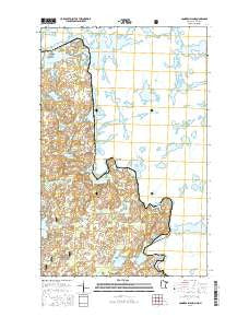 Conners Island Minnesota Current topographic map, 1:24000 scale, 7.5 X 7.5 Minute, Year 2016
