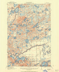 Cuyuna Minnesota Historical topographic map, 1:62500 scale, 15 X 15 Minute, Year 1913
