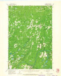 Danbury Wisconsin Historical topographic map, 1:62500 scale, 15 X 15 Minute, Year 1962