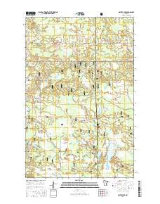 Decker Lake Minnesota Current topographic map, 1:24000 scale, 7.5 X 7.5 Minute, Year 2016