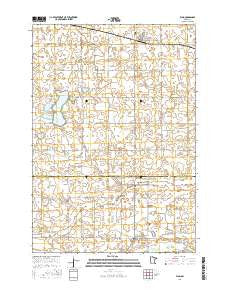 Echo Minnesota Current topographic map, 1:24000 scale, 7.5 X 7.5 Minute, Year 2016