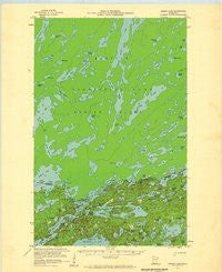 Ensign Lake Minnesota Historical topographic map, 1:62500 scale, 15 X 15 Minute, Year 1957