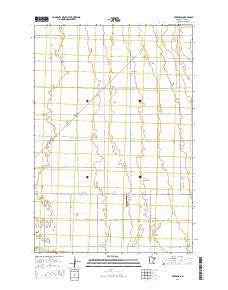 Everdell Minnesota Current topographic map, 1:24000 scale, 7.5 X 7.5 Minute, Year 2016