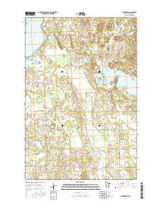 Evergreen Minnesota Current topographic map, 1:24000 scale, 7.5 X 7.5 Minute, Year 2016