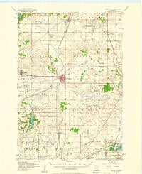Farmington Minnesota Historical topographic map, 1:62500 scale, 15 X 15 Minute, Year 1957