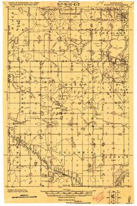 Fosston Minnesota Historical topographic map, 1:62500 scale, 15 X 15 Minute, Year 1919