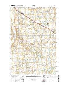 Fosston West Minnesota Current topographic map, 1:24000 scale, 7.5 X 7.5 Minute, Year 2016