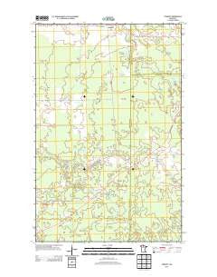 Funkley Minnesota Historical topographic map, 1:24000 scale, 7.5 X 7.5 Minute, Year 2013
