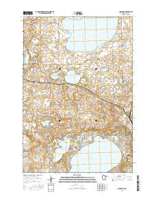 Glenwood Minnesota Current topographic map, 1:24000 scale, 7.5 X 7.5 Minute, Year 2016