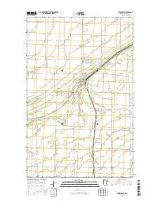 Greenbush Minnesota Current topographic map, 1:24000 scale, 7.5 X 7.5 Minute, Year 2016