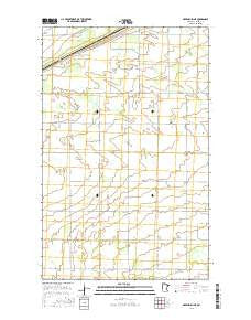 Greenbush NE Minnesota Current topographic map, 1:24000 scale, 7.5 X 7.5 Minute, Year 2016