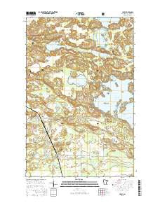 Haley Minnesota Current topographic map, 1:24000 scale, 7.5 X 7.5 Minute, Year 2016