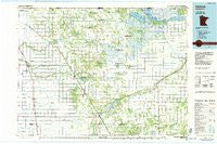 Hallock Minnesota Historical topographic map, 1:100000 scale, 30 X 60 Minute, Year 1985