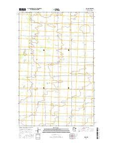 Haug Minnesota Current topographic map, 1:24000 scale, 7.5 X 7.5 Minute, Year 2016